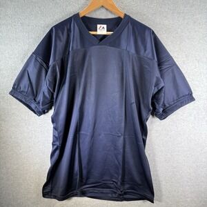 Vintage‎ Majestic Men's Blue Athletic Mesh Practice Football Jersey Size XL USA